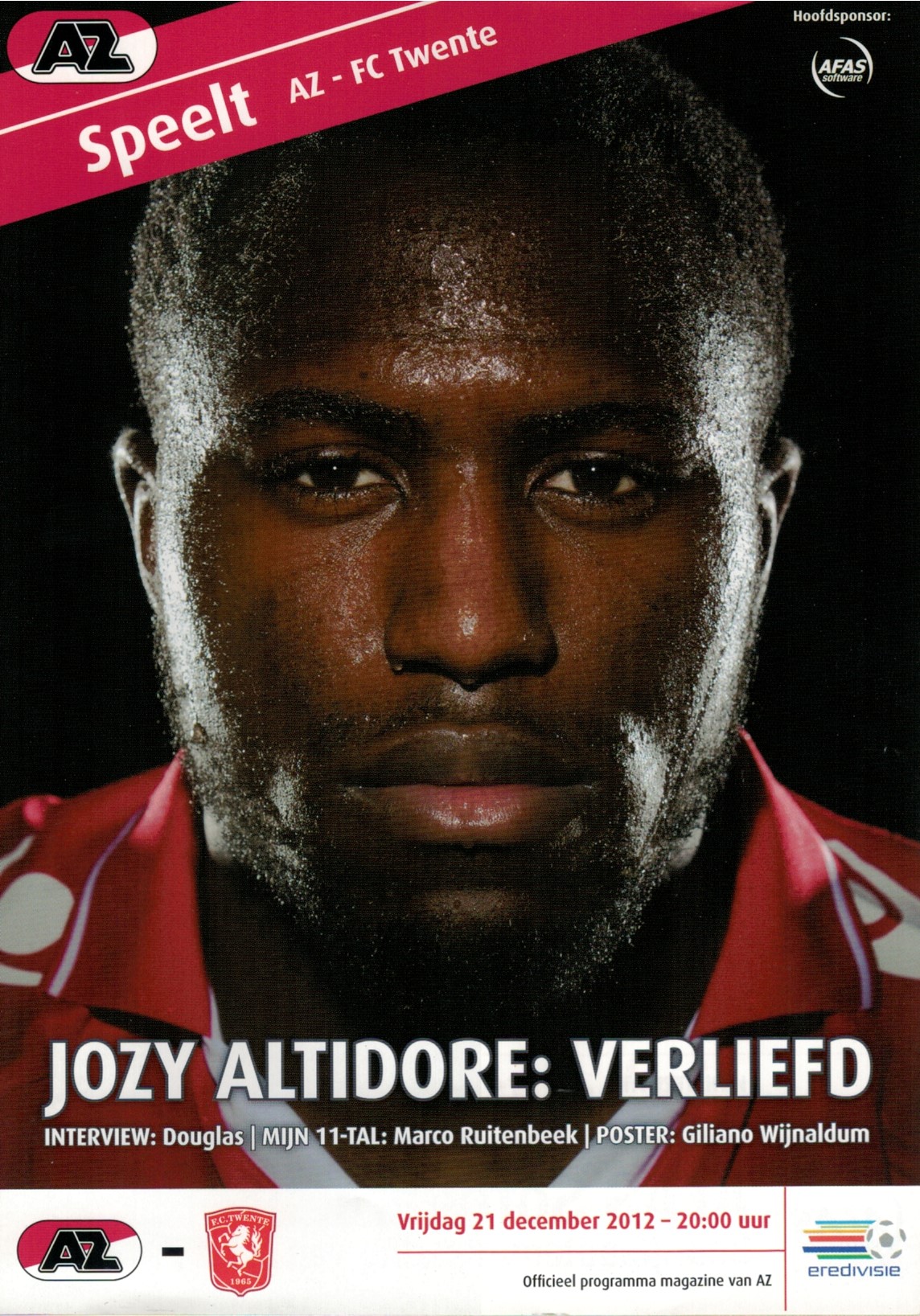 AZ Programma 21-dec-2012 FC Twente thuis
